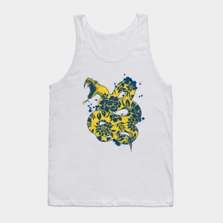 Floral snake Tank Top